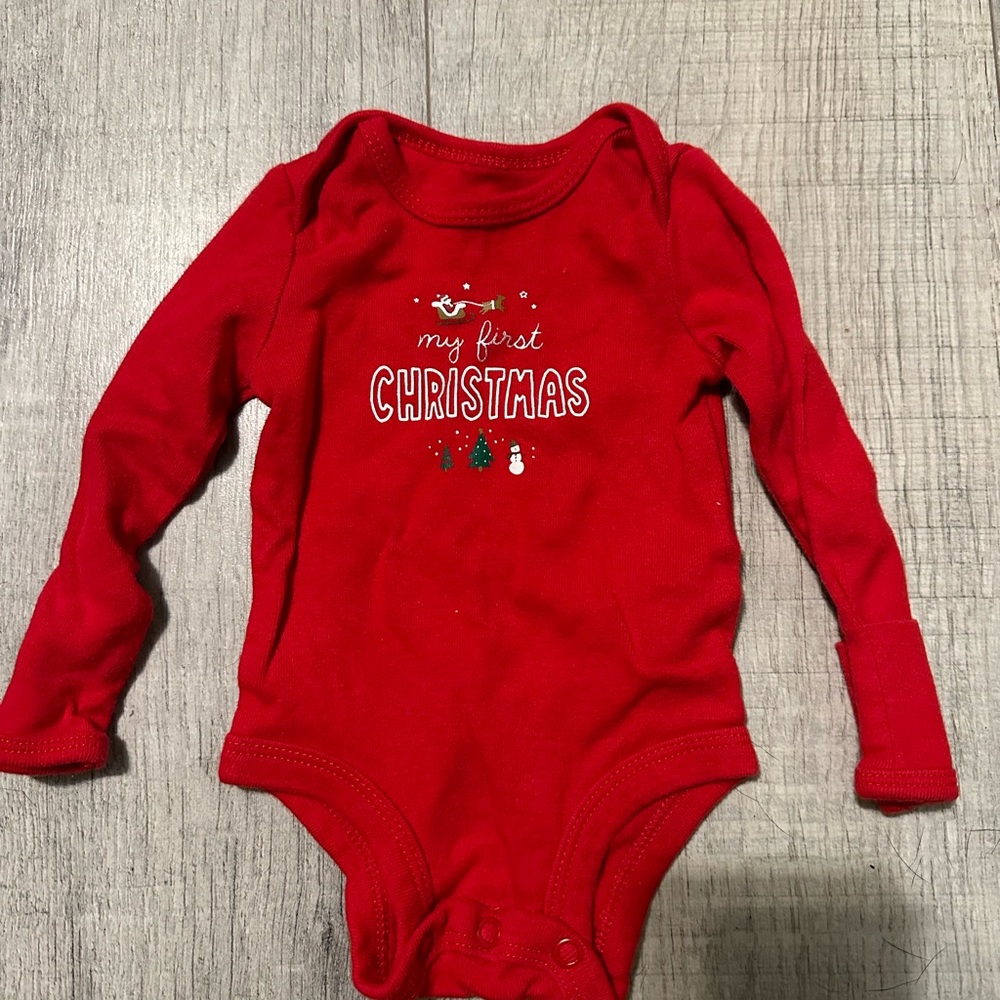 Carter's Festive Red Christmas Bodysuit